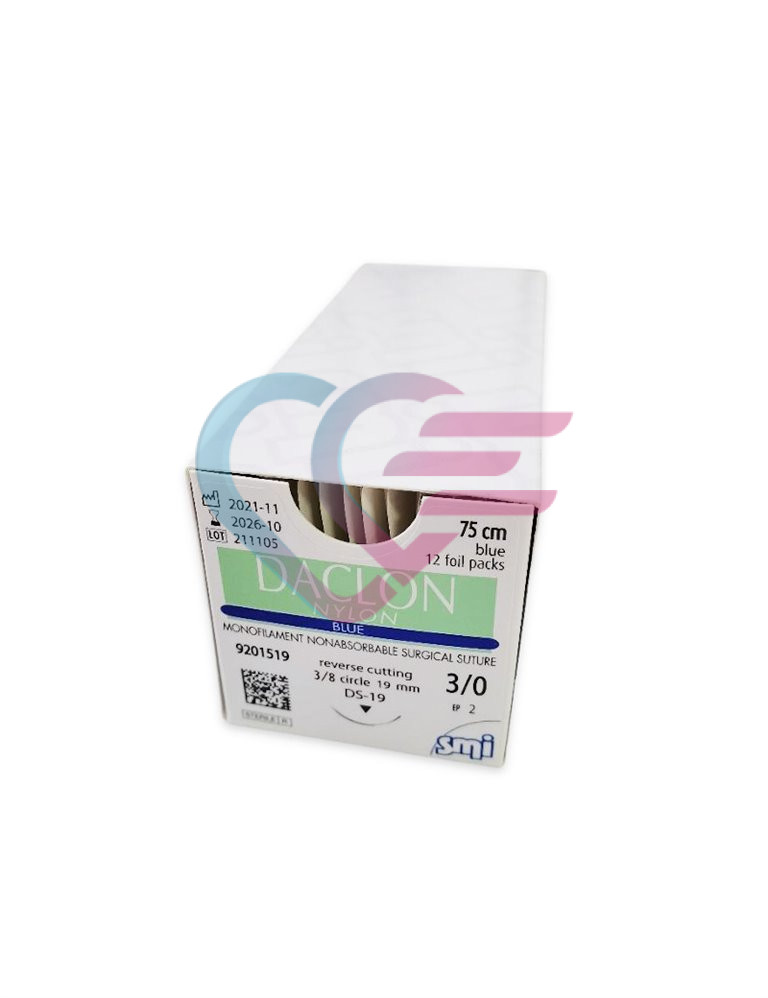 Konac Daclon Nylon monofil 75 cm EP2 3/0 igla 3/8 cir. cut 19 mm