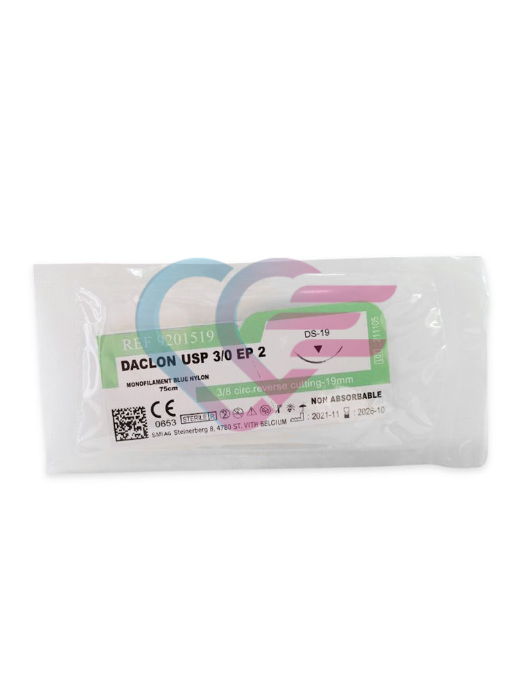 Konac Daclon Nylon monofil 75 cm EP2 3/0 igla 3/8 cir. cut 19 mm