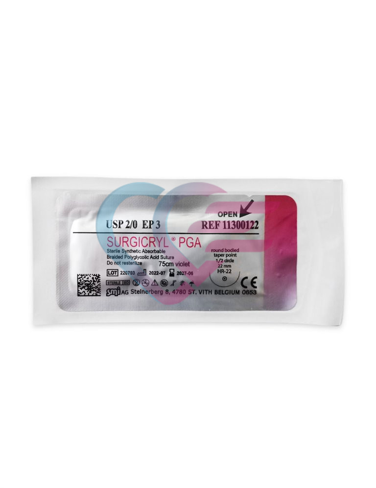 Konac Surgicryl PGA USP 2/0 igla 1/2 22 mm/ 75 cm