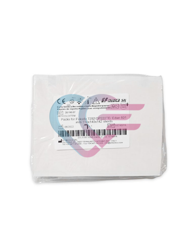 Papir EKG za Fukuda 7202, OP222TE, EDAN 601, 110 x 140 x 142 EFM