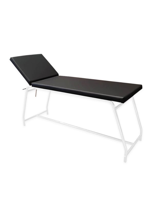 Ležanj za pregled pacijenta, bijelo obojeni, crni, 182 x 62 x 79 cm, max nosivost 120 kg
