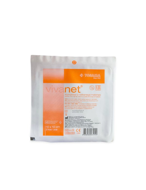 Sterilna kompresa Vivanet 10 x 10, 6 sl