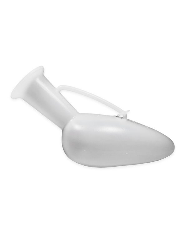 Posuda za urin s poklopcem, guska, PVC 1 l