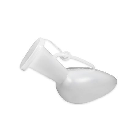 Posuda za urin s poklopcem, guska, PVC 1 l