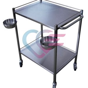Kolica za instr. 600x450x800mm, 2 inox police