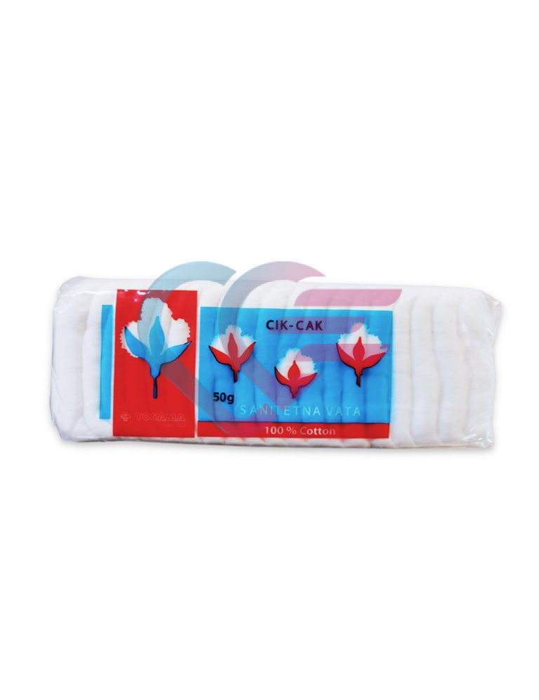 Vata sanitetska cik-cak 50 g
