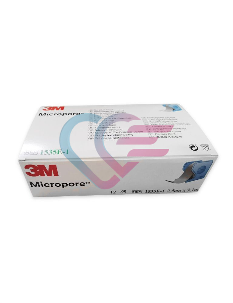 Flaster Micropore 2,5 cm x 9,1 m, dispenzer