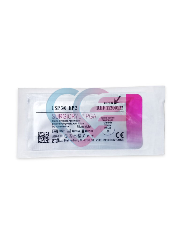 Konac Surgicryl PGA 2 3/0 igla 1/2 22 mm 75 cm