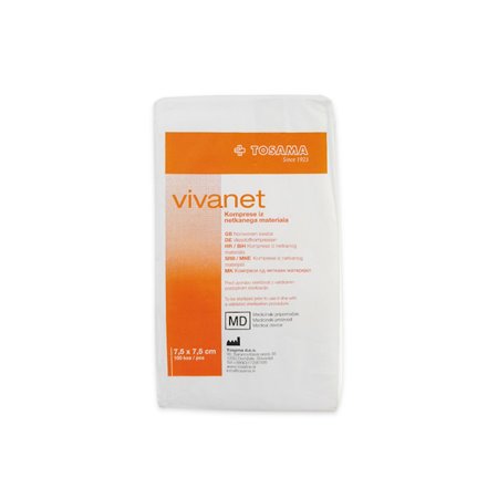 Kompresa Vivanet 7,5 x 7,5 cm, 6 sl