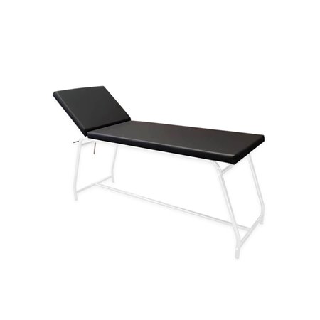 Ležanj za pregled pacijenta, bijelo obojeni, crni, 182 x 62 x 79 cm, max nosivost 120 kg