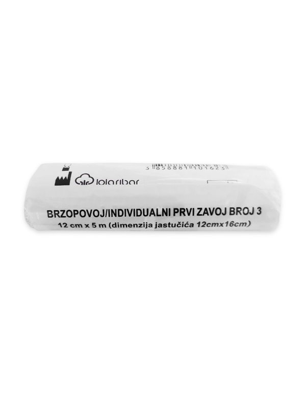 Zavoj za prvu pomoć broj 3, 12cm x 5m