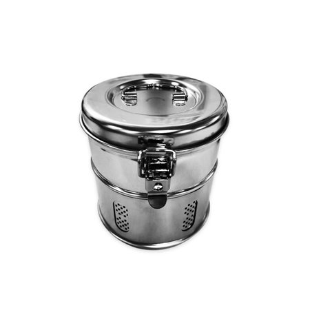 Bubanj za sterilizaciju, inox, fi 150x150 mm