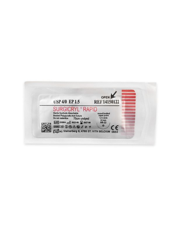 Kirurški konac surgicryl rapid 4/0 igla, 1/2, 22 mm, 75 cm
