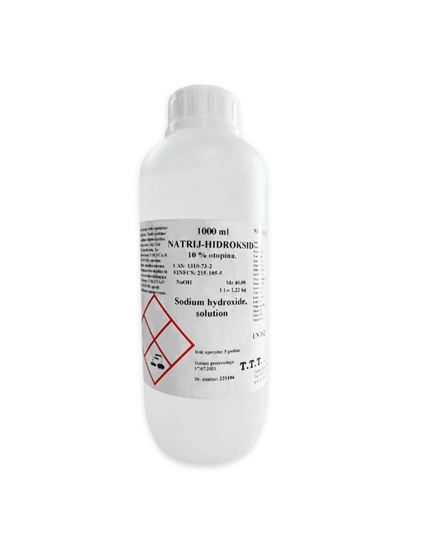Natrijev hidroksid p.a. 10% 1000g